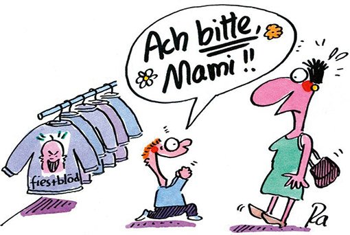 Auf der rosa-pinken Welle