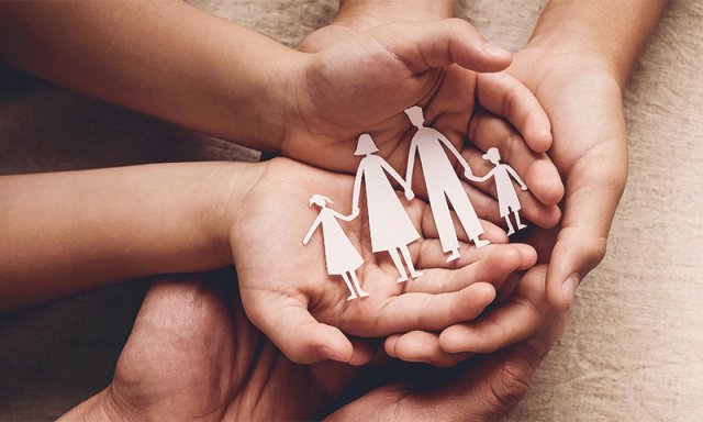 Familien feiern Feste